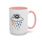 Rainbow Camera Coffee Mug — Photography Lover Accent Mug (11/15oz)