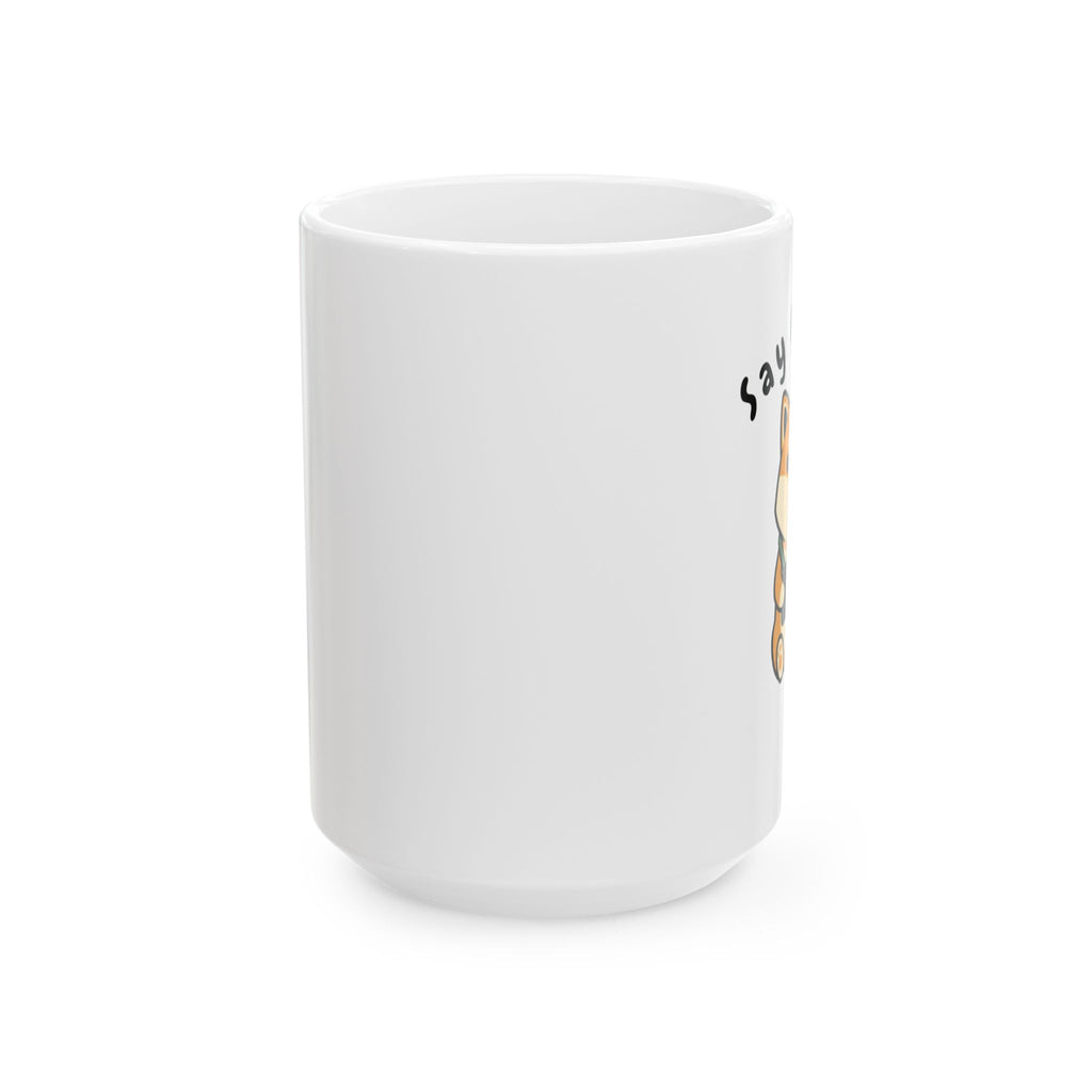Corgi Ceramic Mug — Cute Sitting Dog Coffee Cup (11oz & 15oz)