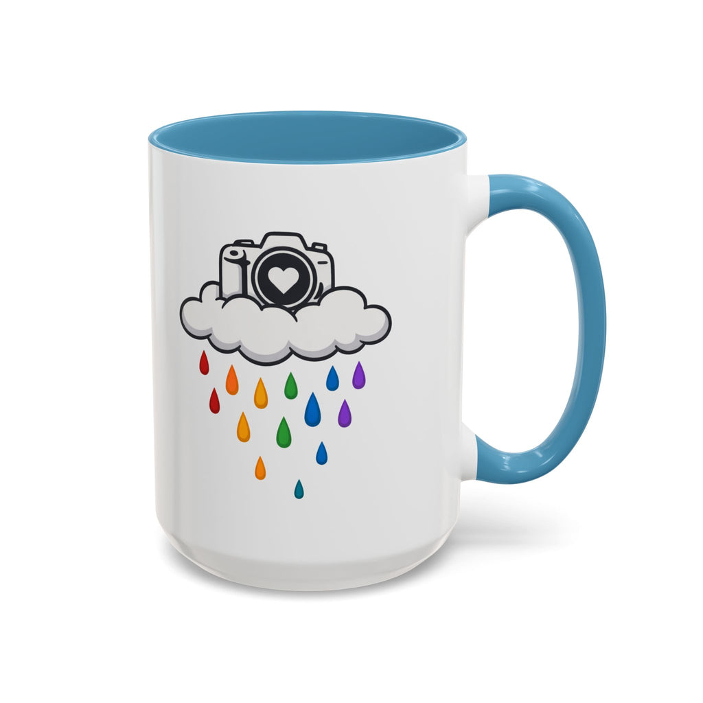 Rainbow Camera Coffee Mug — Photography Lover Accent Mug (11/15oz)
