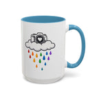 Rainbow Camera Coffee Mug — Photography Lover Accent Mug (11/15oz)