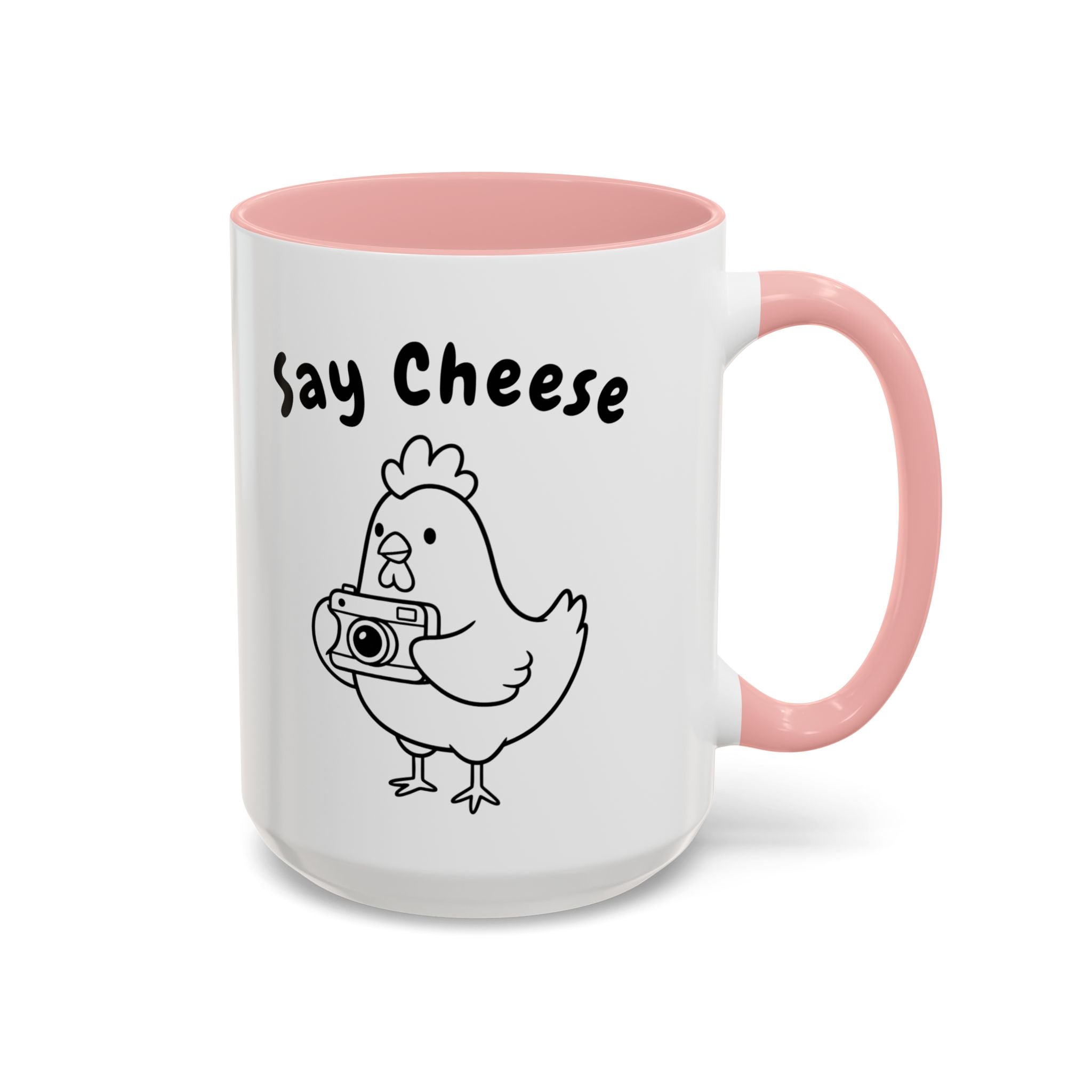Chicken With Camera Accent Coffee Mug (11, 15oz)