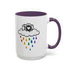 Rainbow Camera Coffee Mug — Photography Lover Accent Mug (11/15oz)