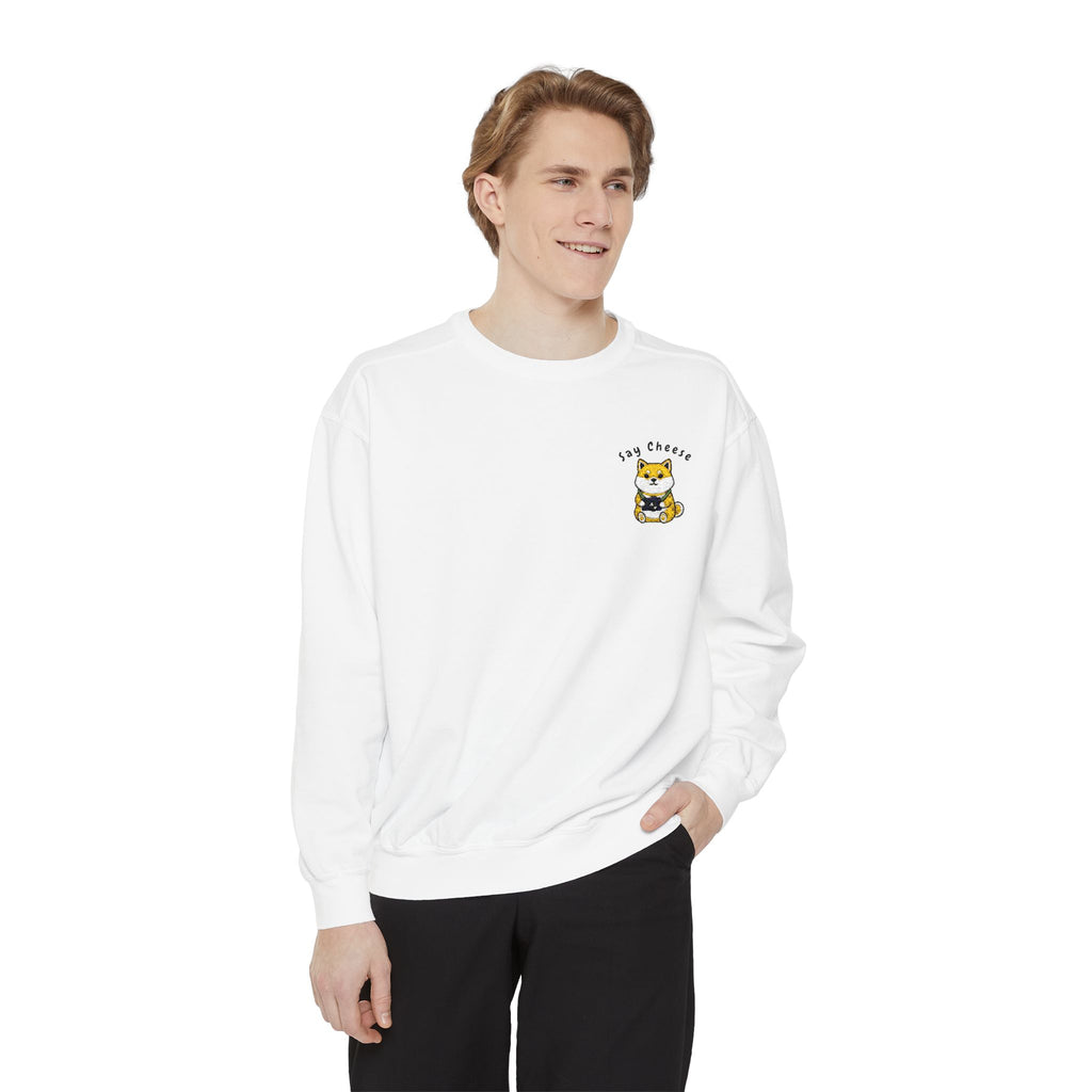 Say Cheese Shibu Inu Dog Sweatshirt