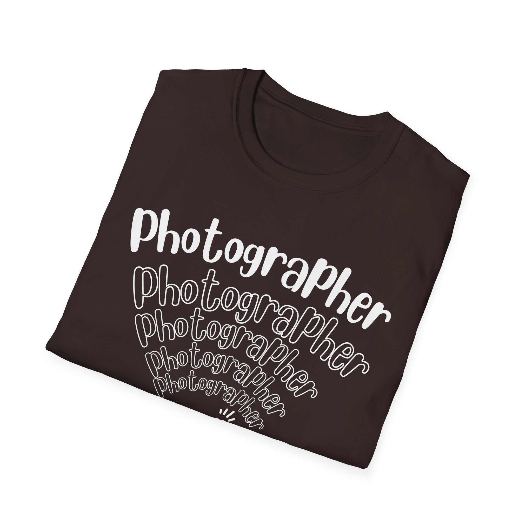 Photographer Camera Retroscript Graphic T‑Shirt