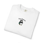 Say Cheese Penguin Embroidery T-Shirt