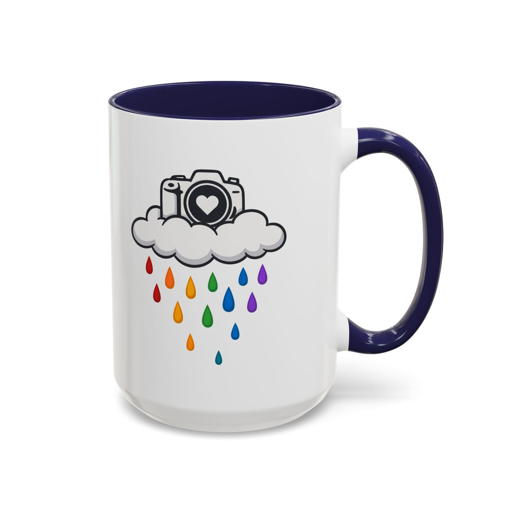 Rainbow Camera Coffee Mug — Photography Lover Accent Mug (11/15oz)