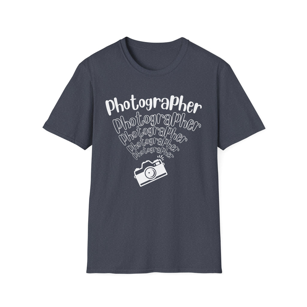 Photographer Camera Retroscript Graphic T‑Shirt