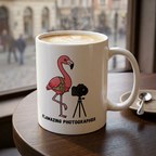 Funny Female Photographer Mug – Cute Camera Illustration Coffee Cup (11oz & 15oz)