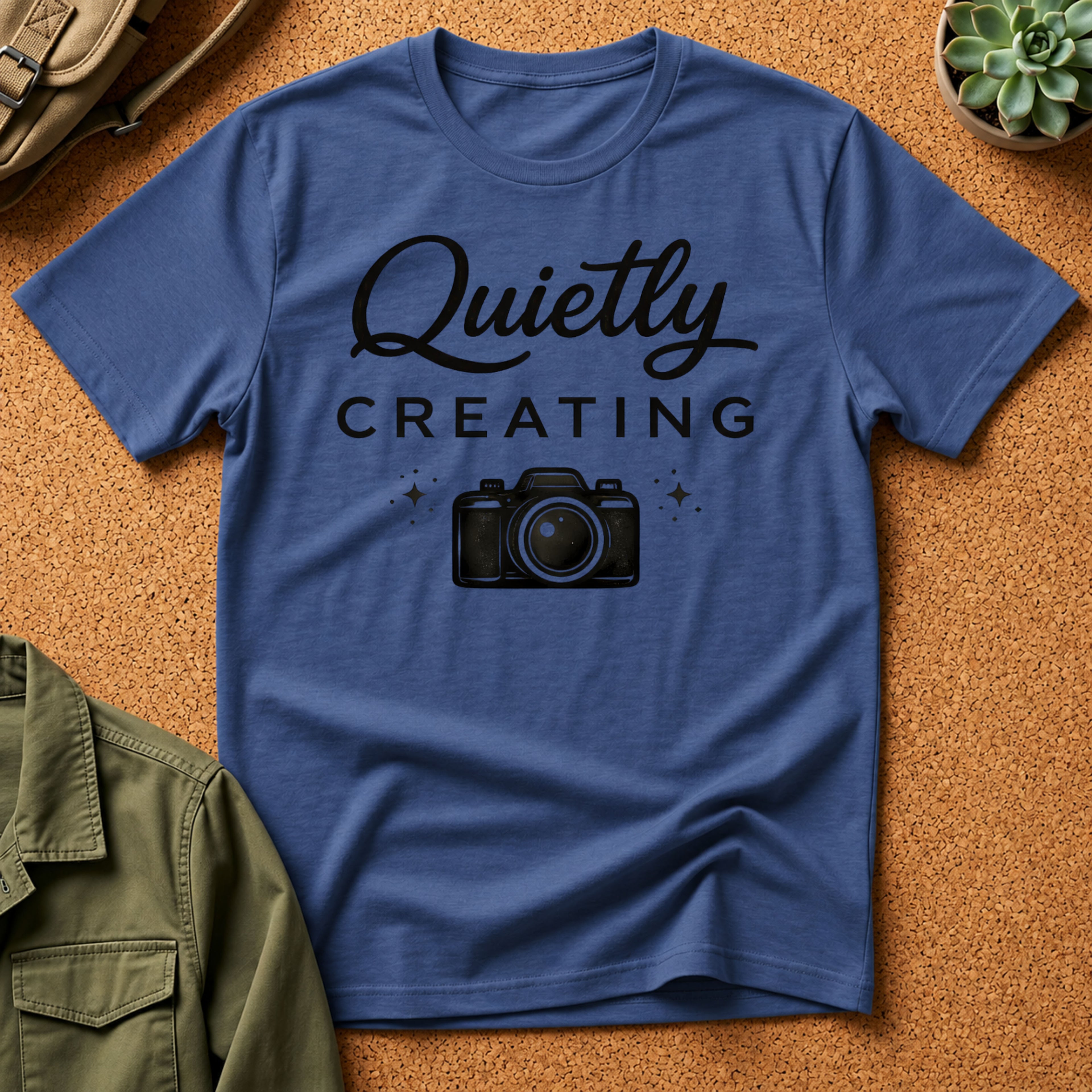 Quietly Creating Camera T-Shirt