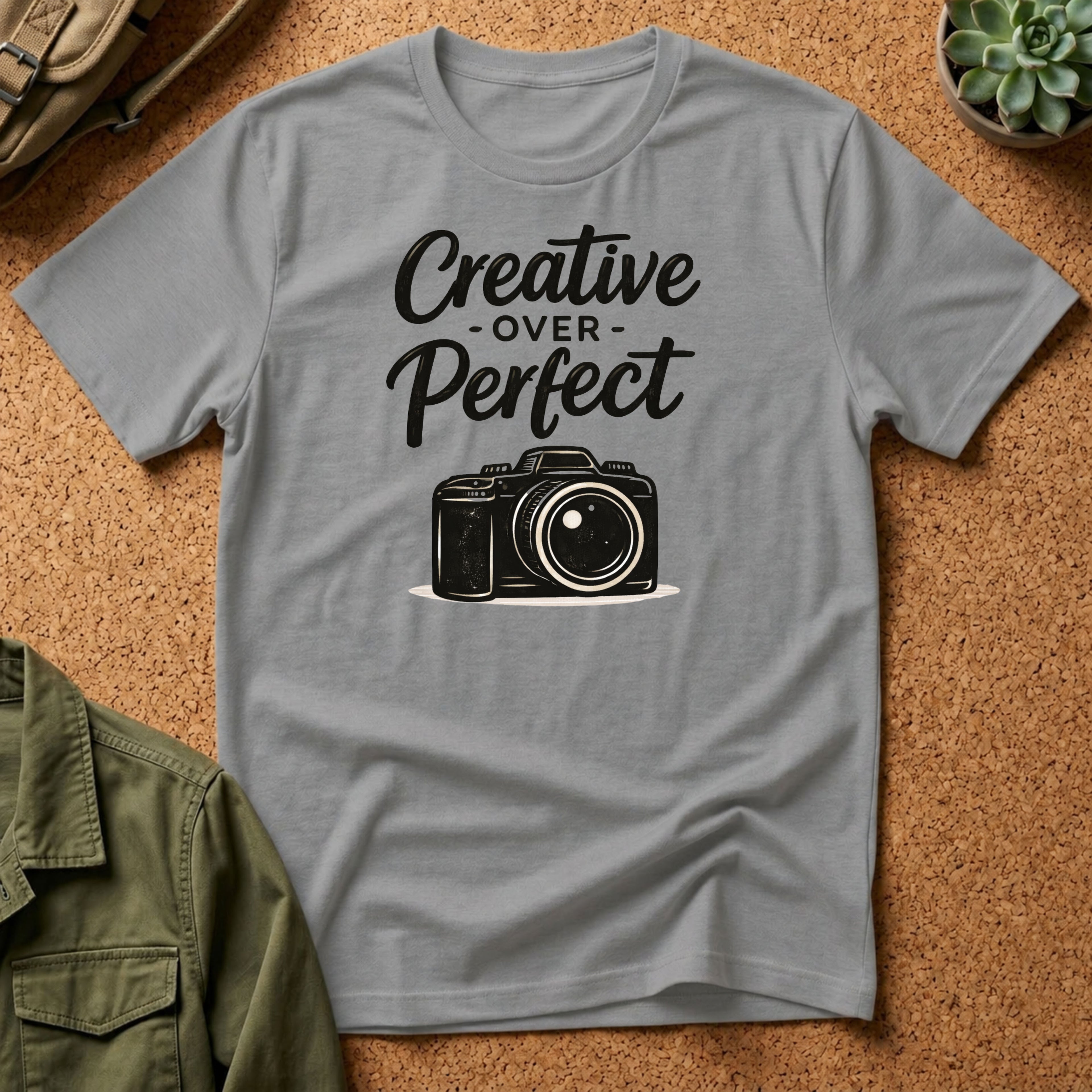 Creative Over Perfect Camera T-Shirt
