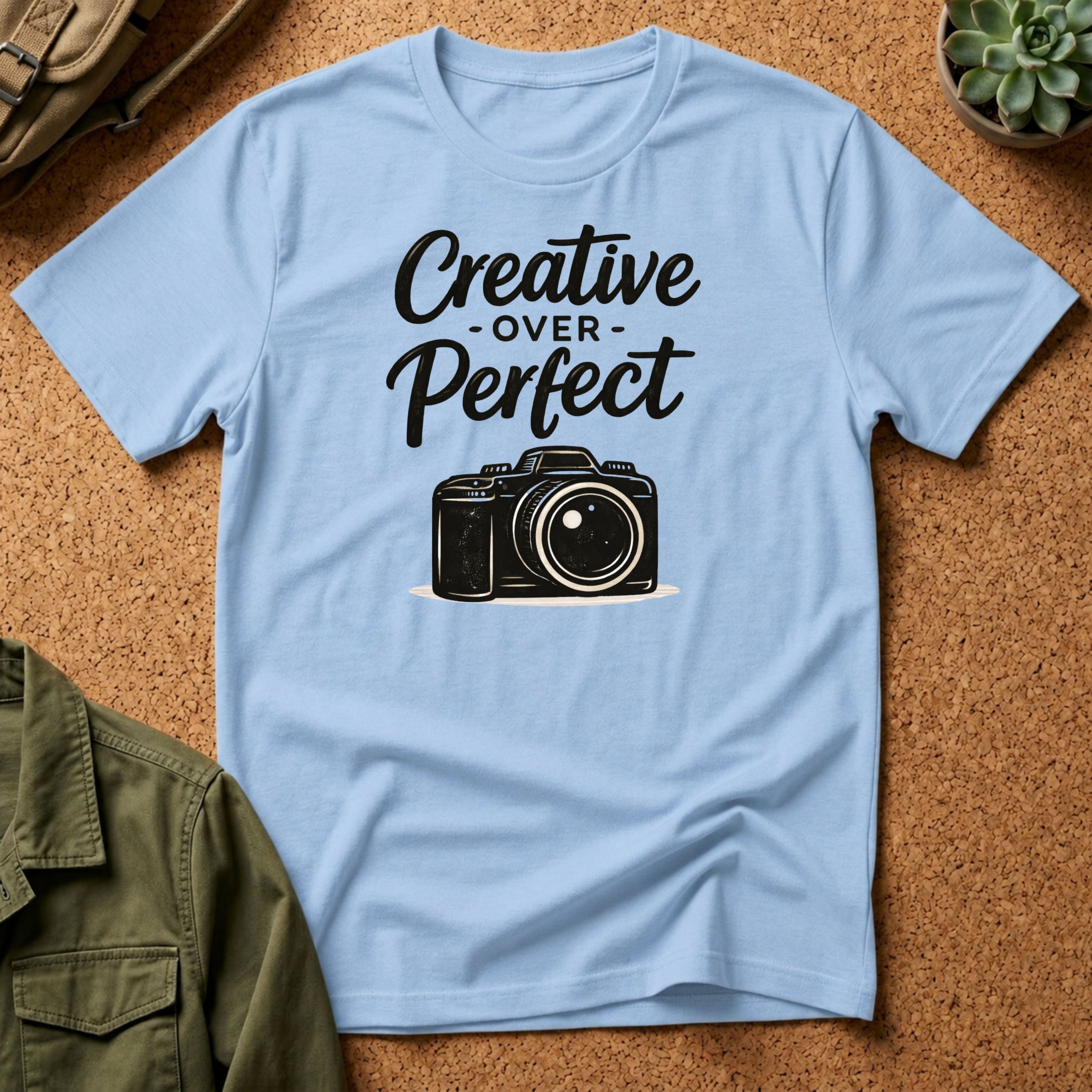 Creative Over Perfect Camera T-Shirt