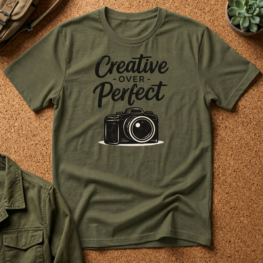 Creative Over Perfect Camera T-Shirt