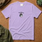 Say Cheese Penguin Embroidery T-Shirt