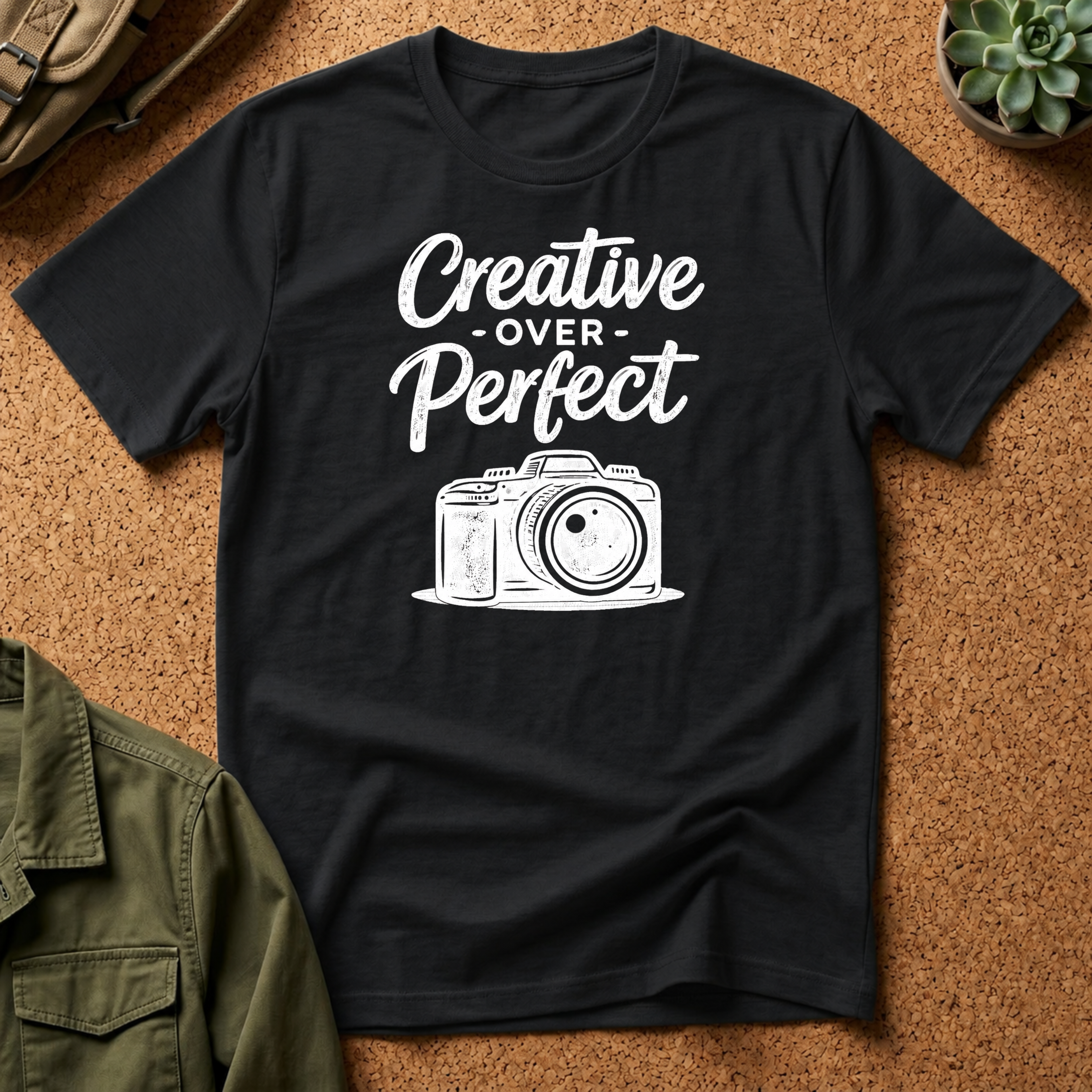 Creative Over Perfect Camera T-Shirt