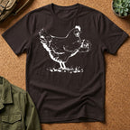 Photographer T-Shirt — Funny Chicken Camera Tee for Photographers & Farm Lovers