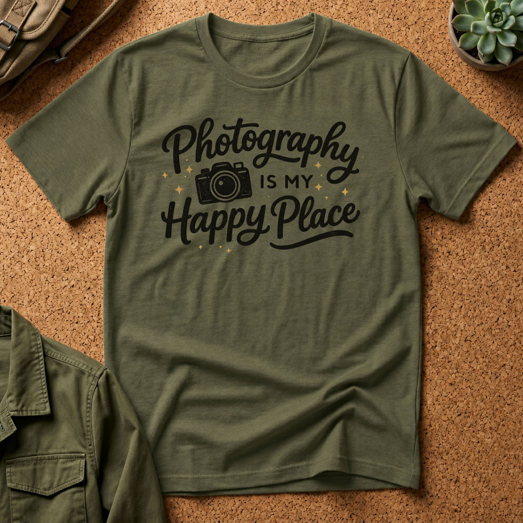 Photography Is My Happy Place T-Shirt