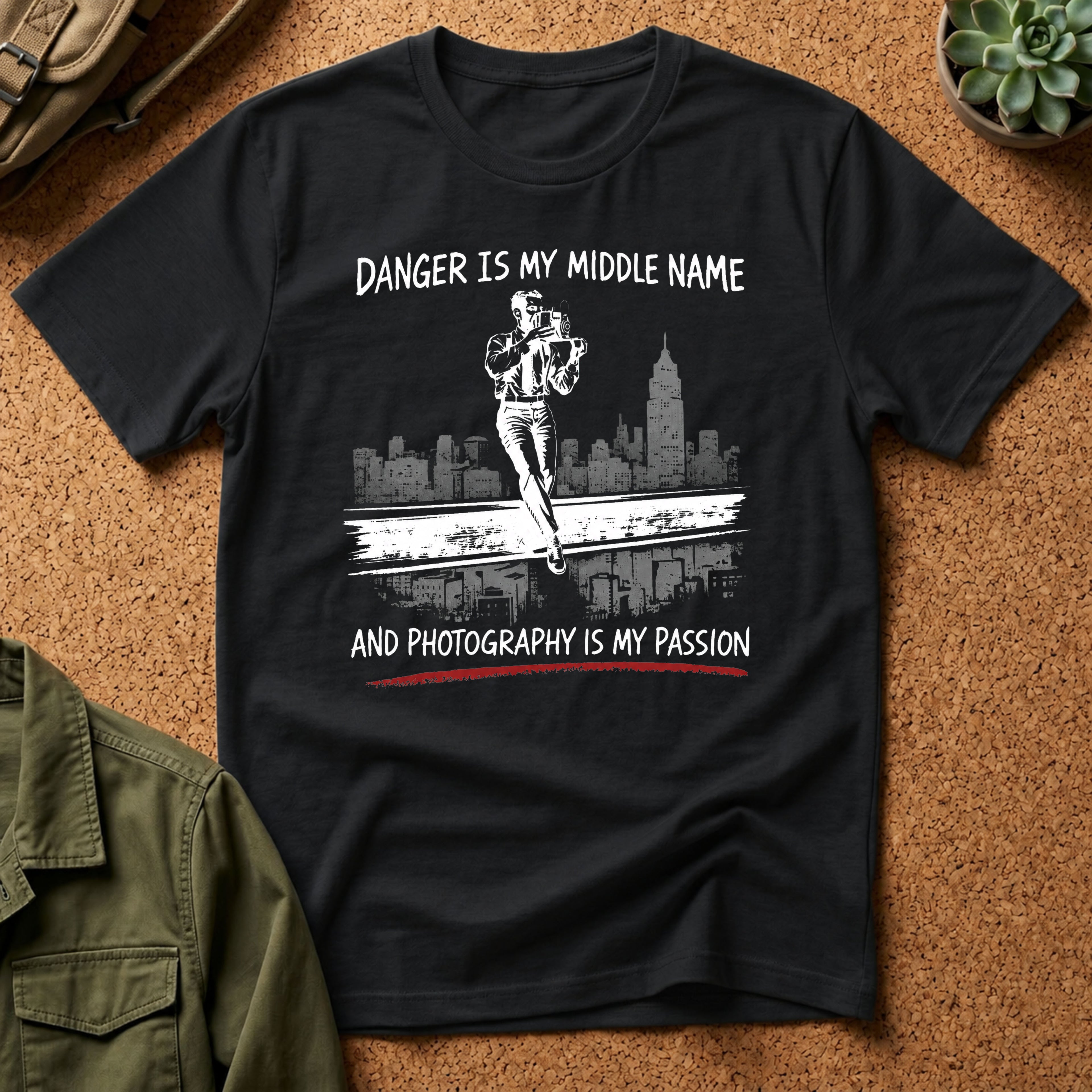 Danger Is My Middle Name and Photography Is My Passion T-Shirt