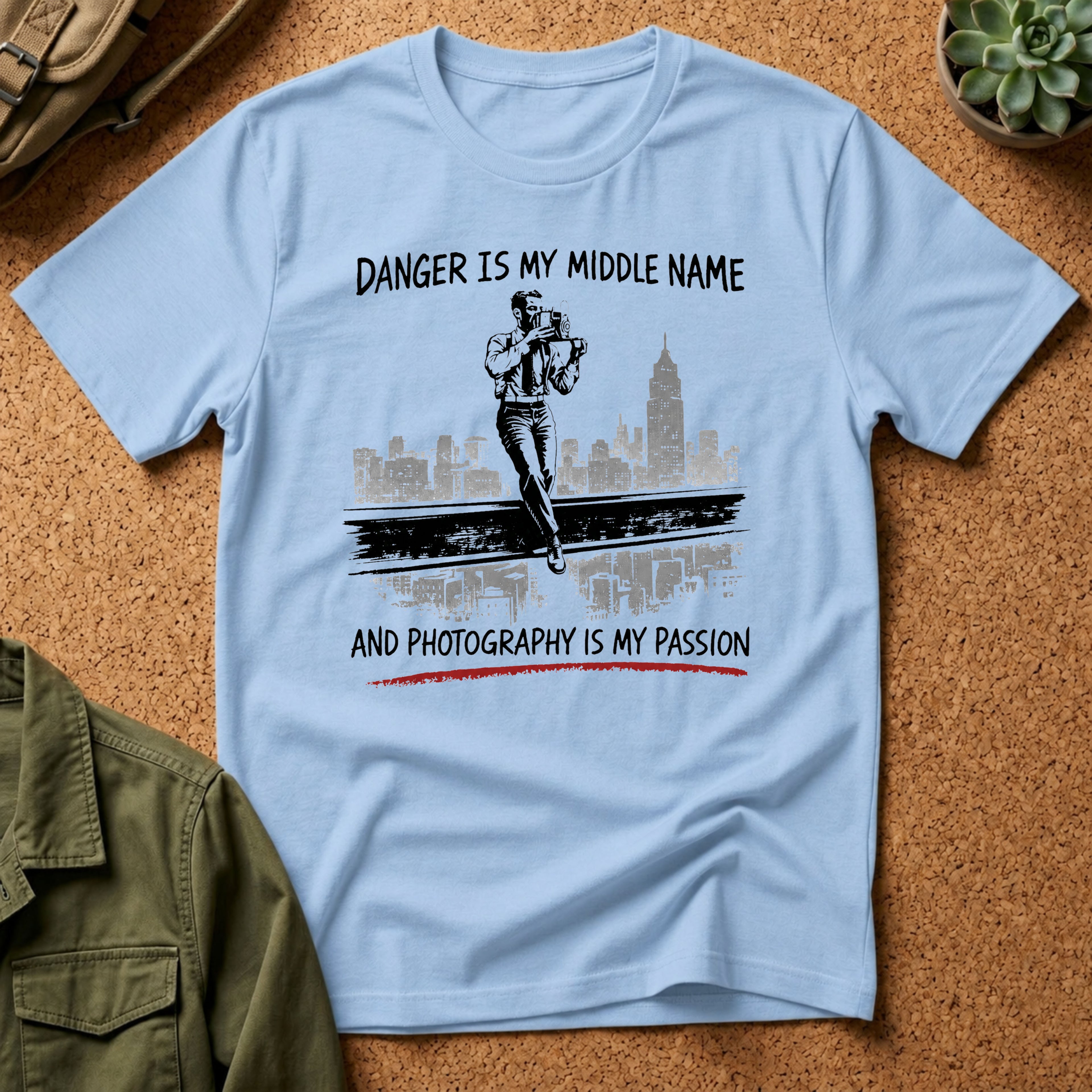 Danger Is My Middle Name and Photography Is My Passion T-Shirt