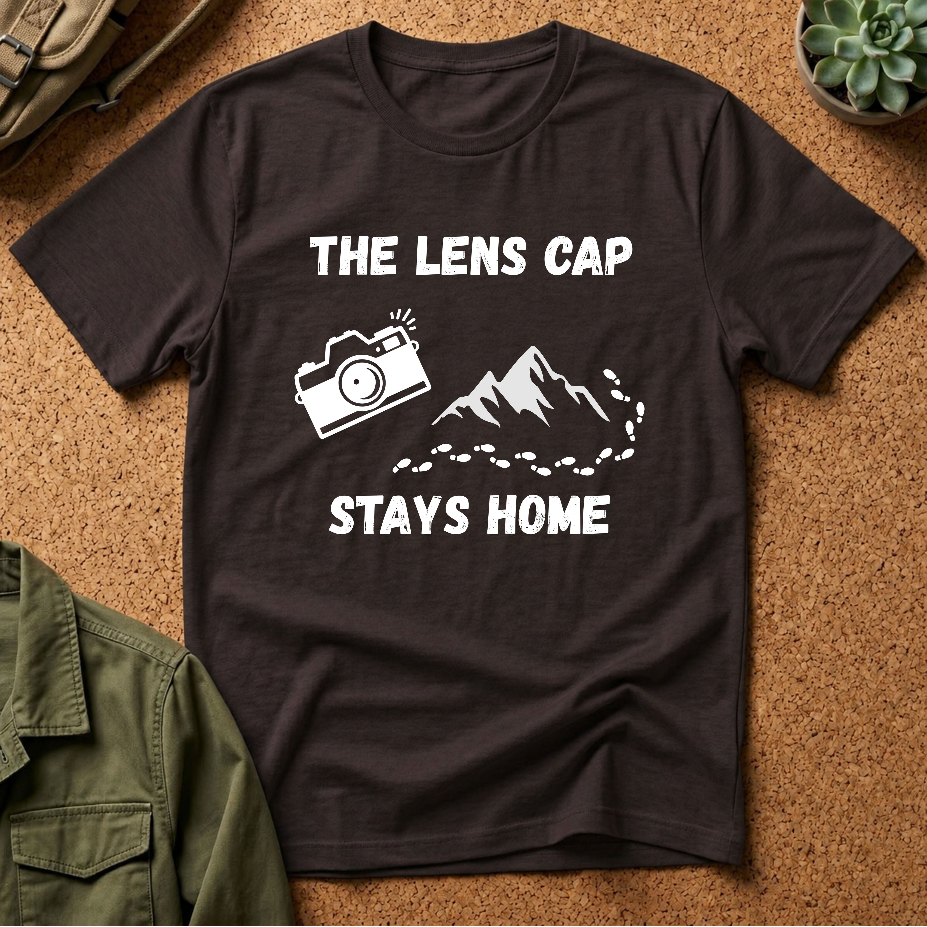 The Lens Cap Stays Home T-Shirt
