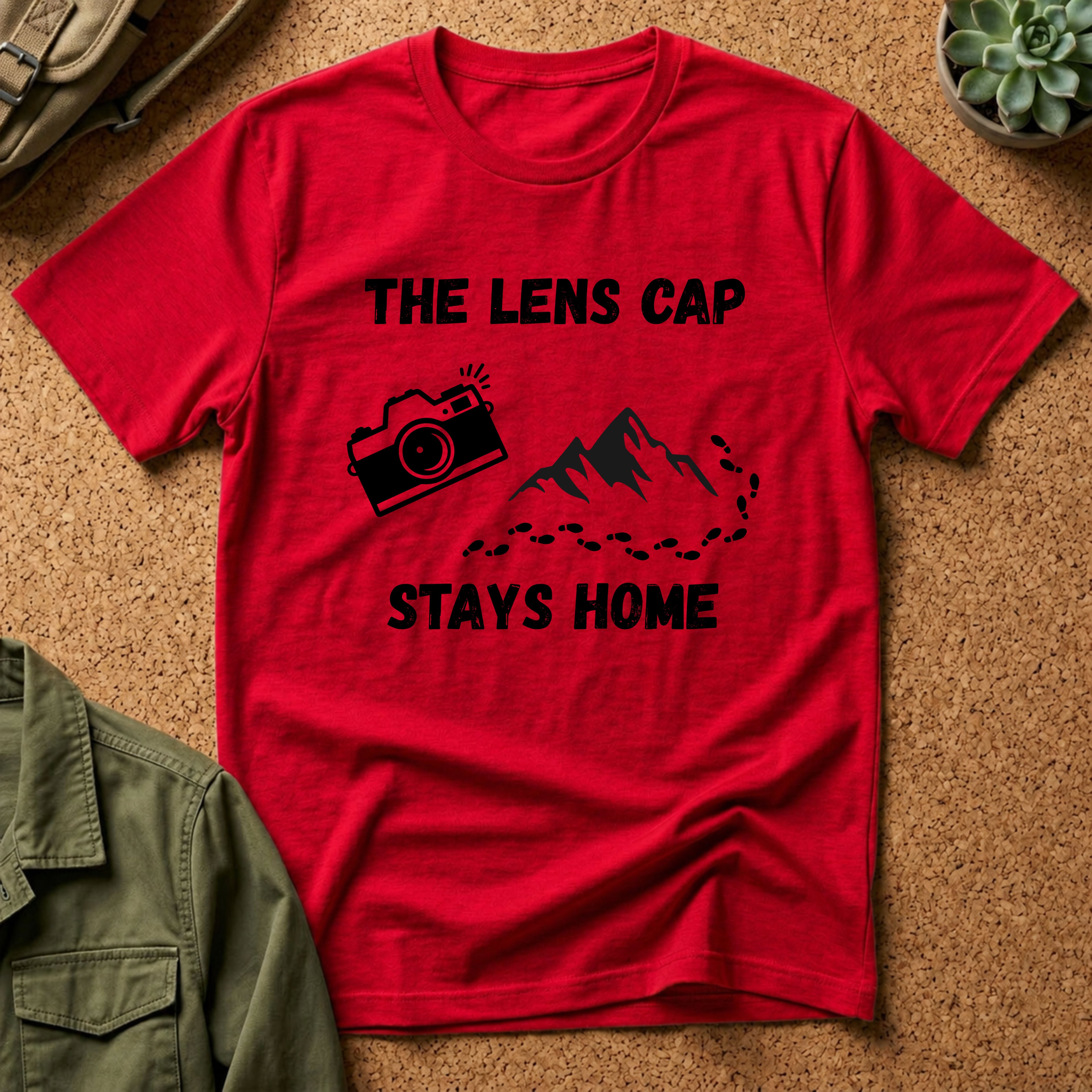The Lens Cap Stays Home T-Shirt