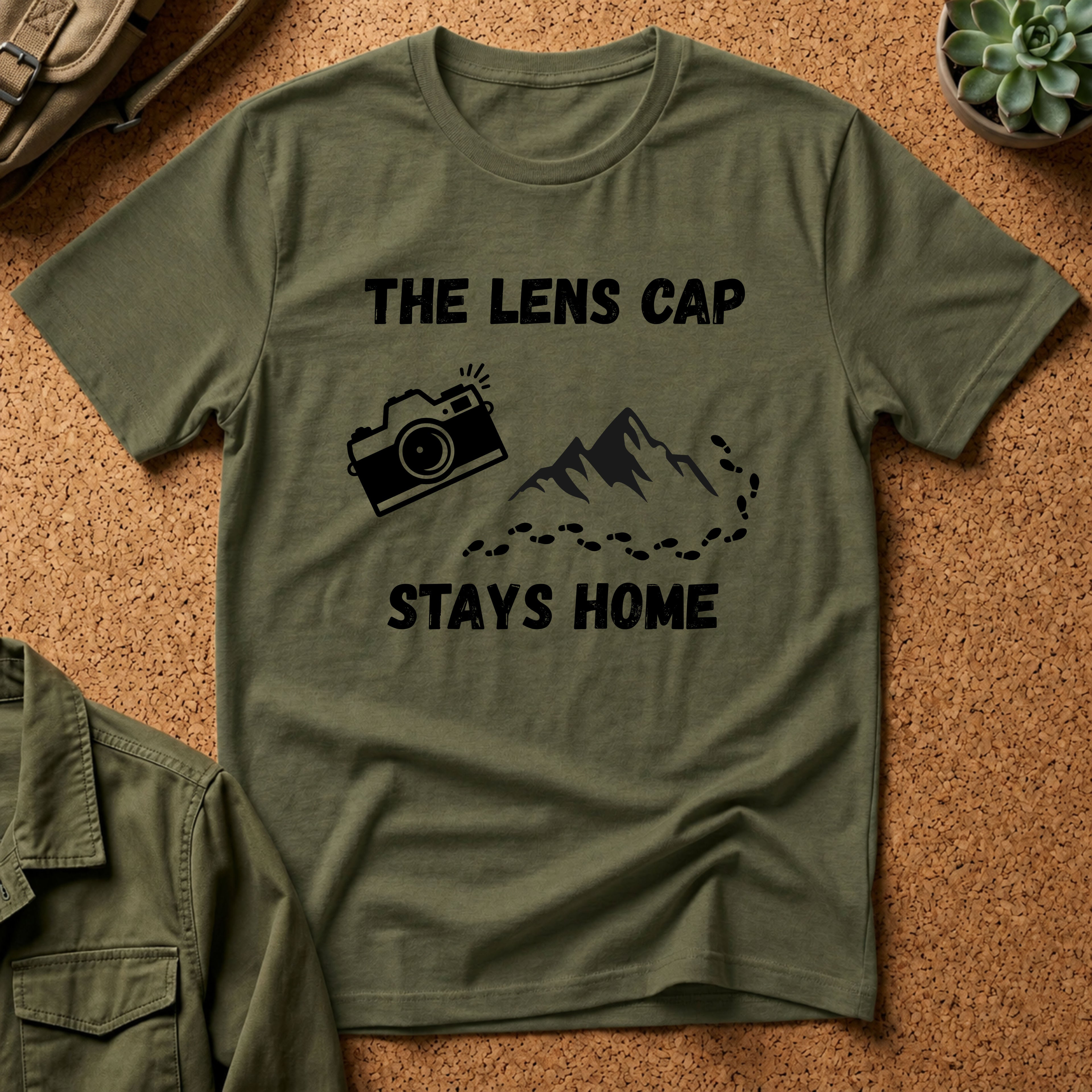 The Lens Cap Stays Home T-Shirt