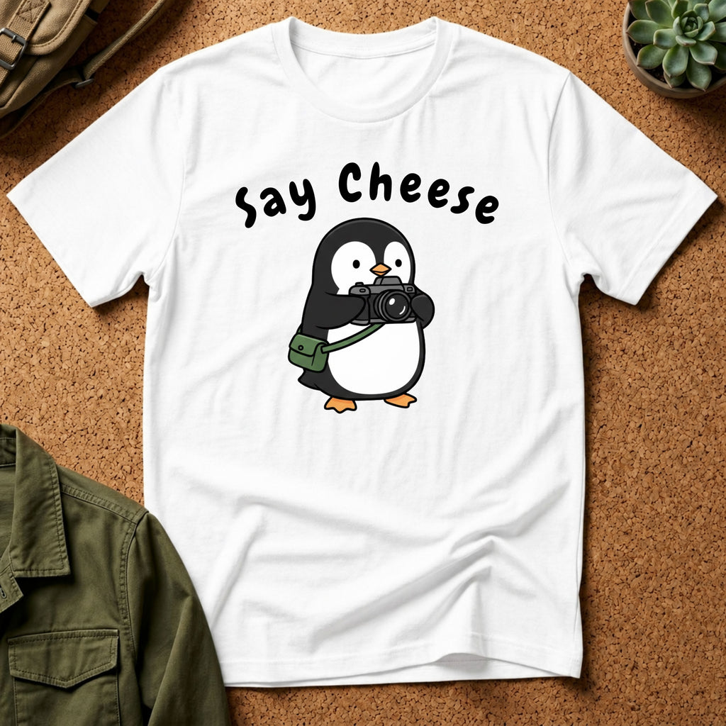 Say Cheese Penguin T-Shirt