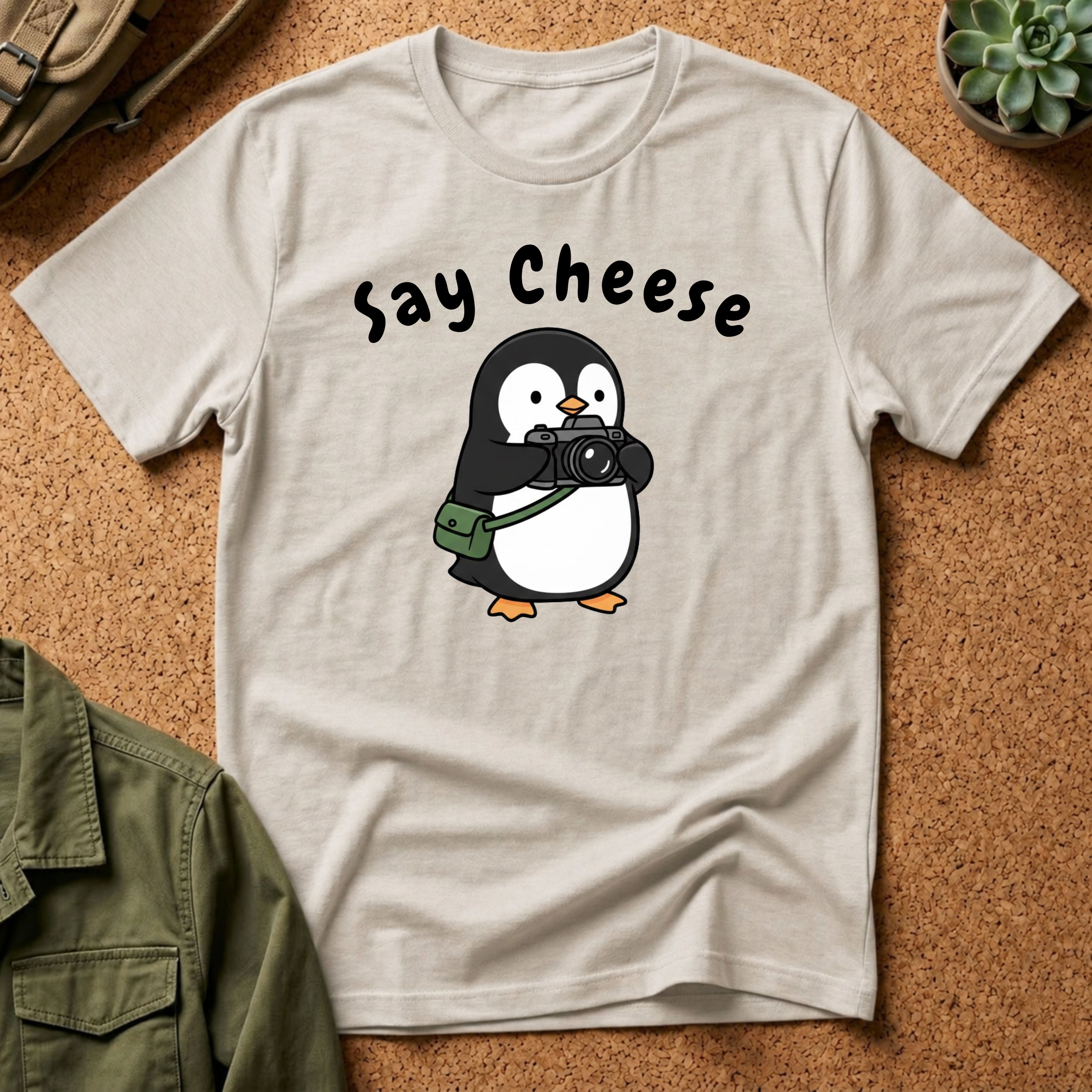 Say Cheese Penguin T-Shirt