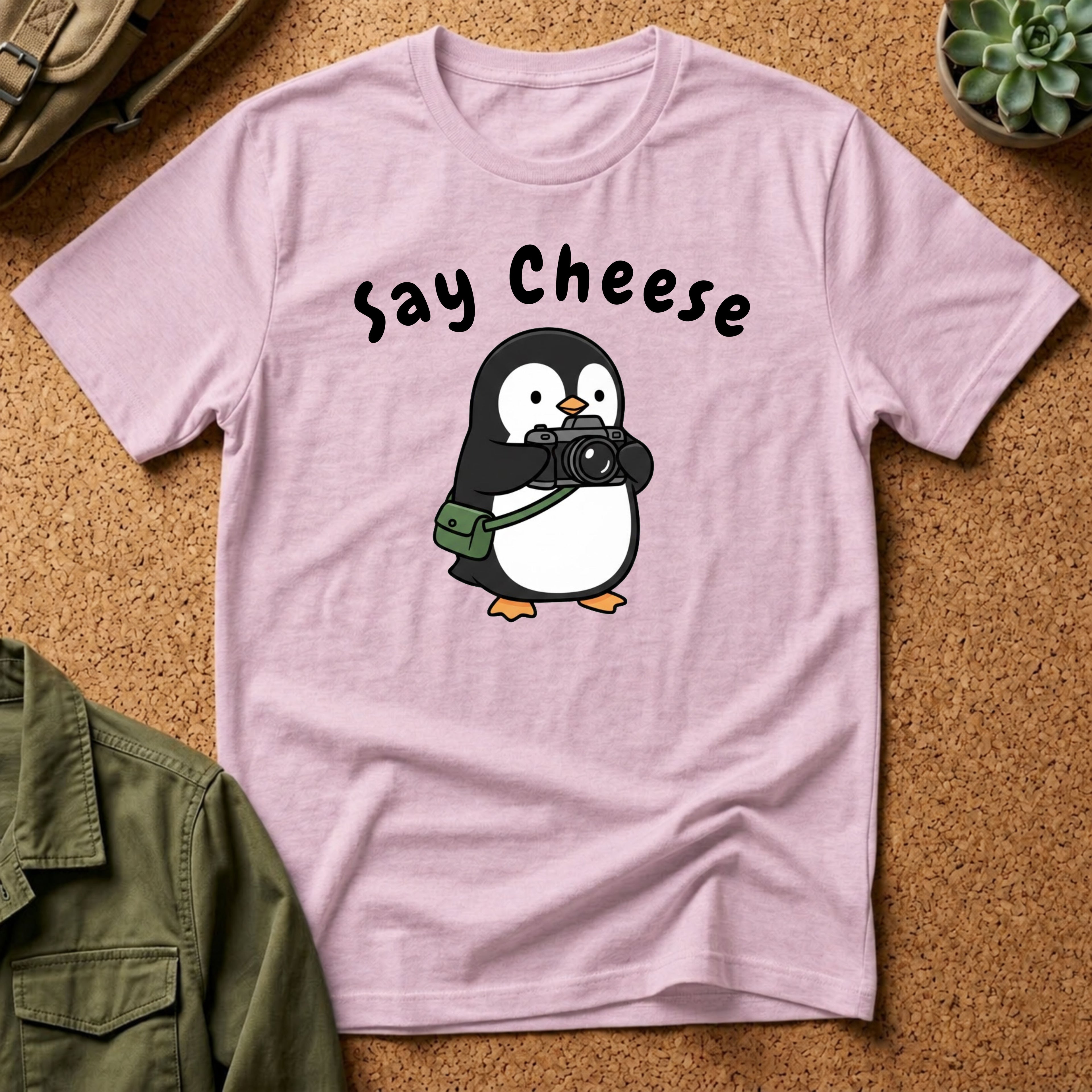 Say Cheese Penguin T-Shirt