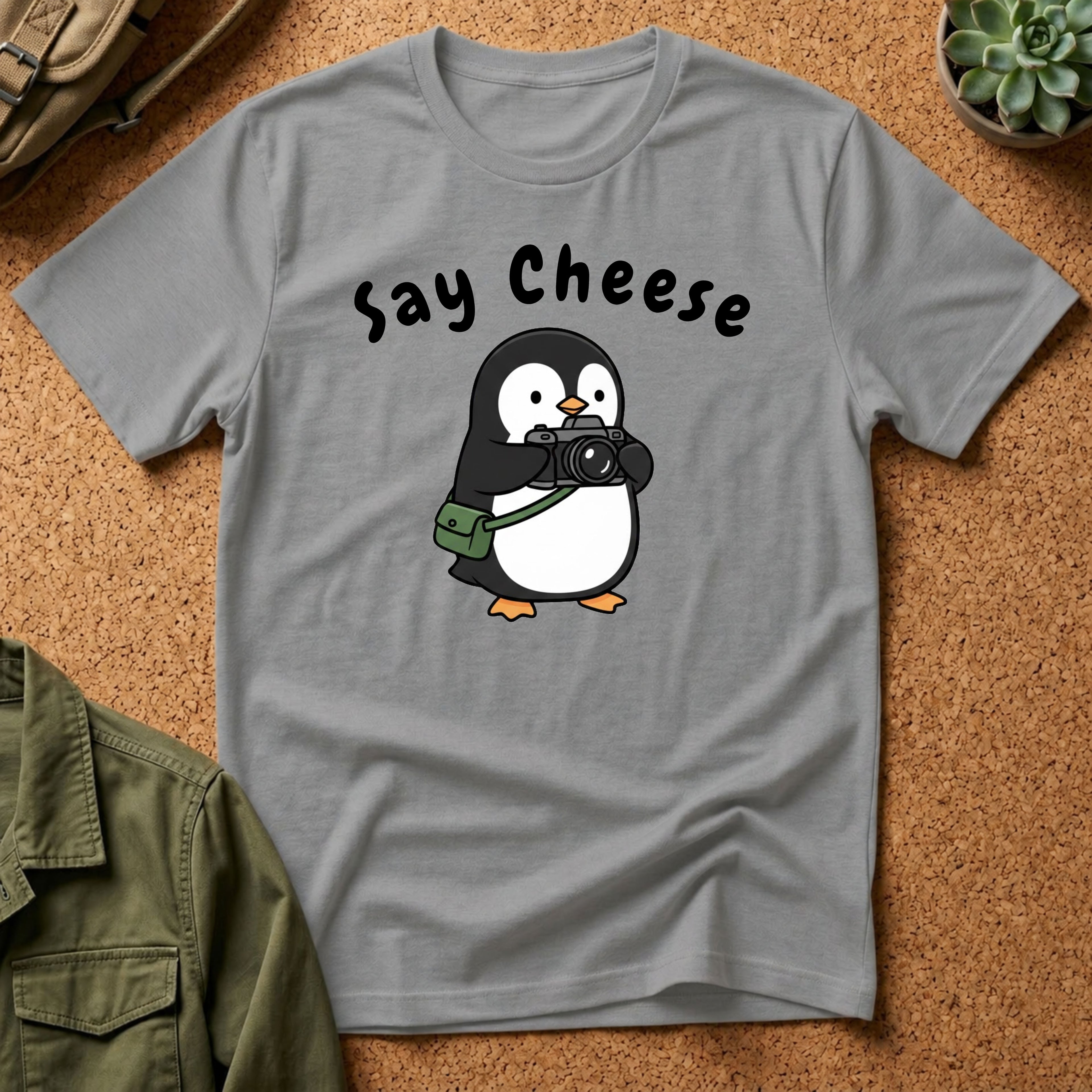 Say Cheese Penguin T-Shirt