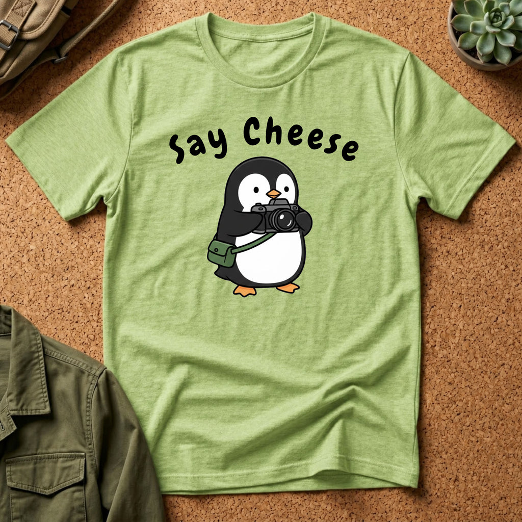 Say Cheese Penguin T-Shirt