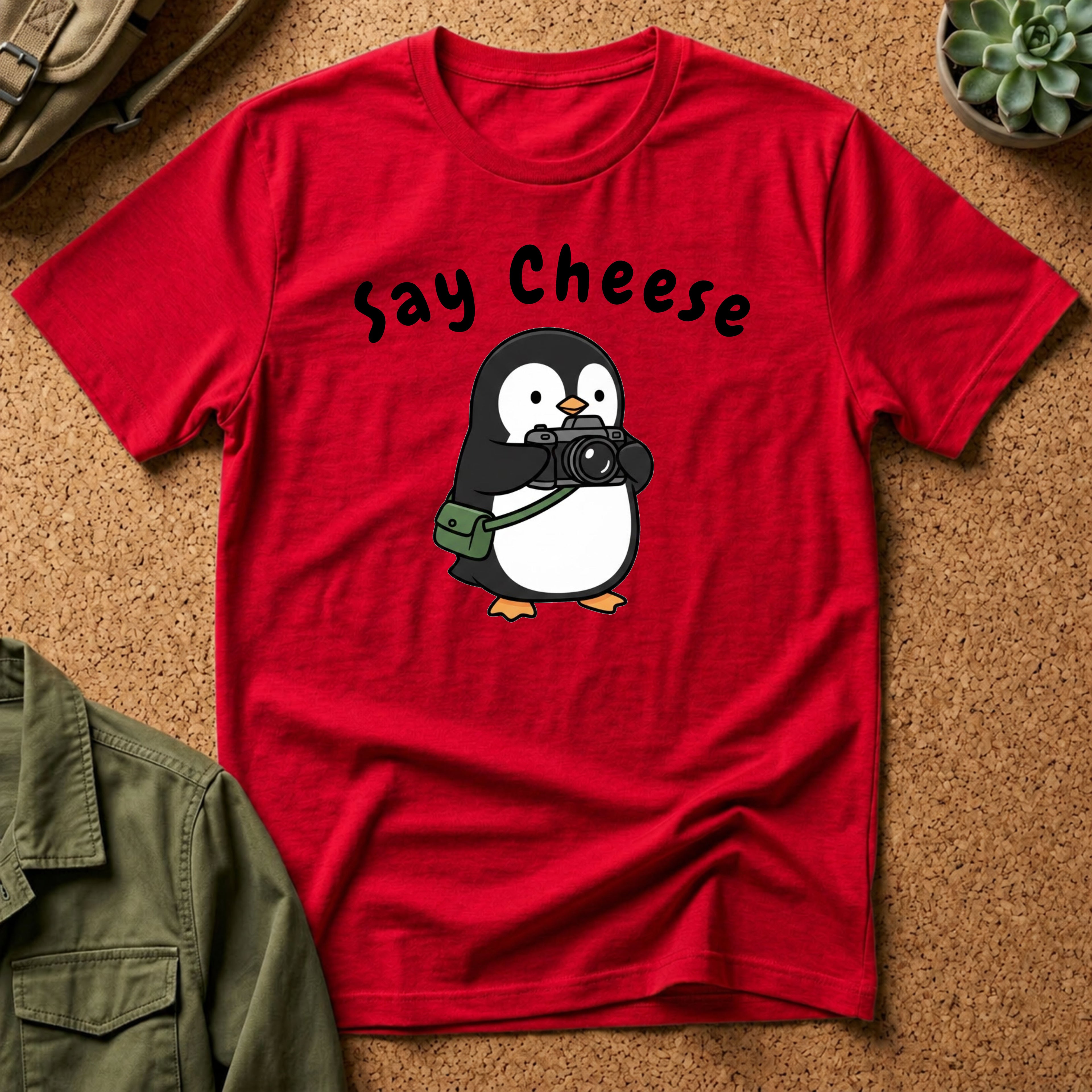 Say Cheese Penguin T-Shirt