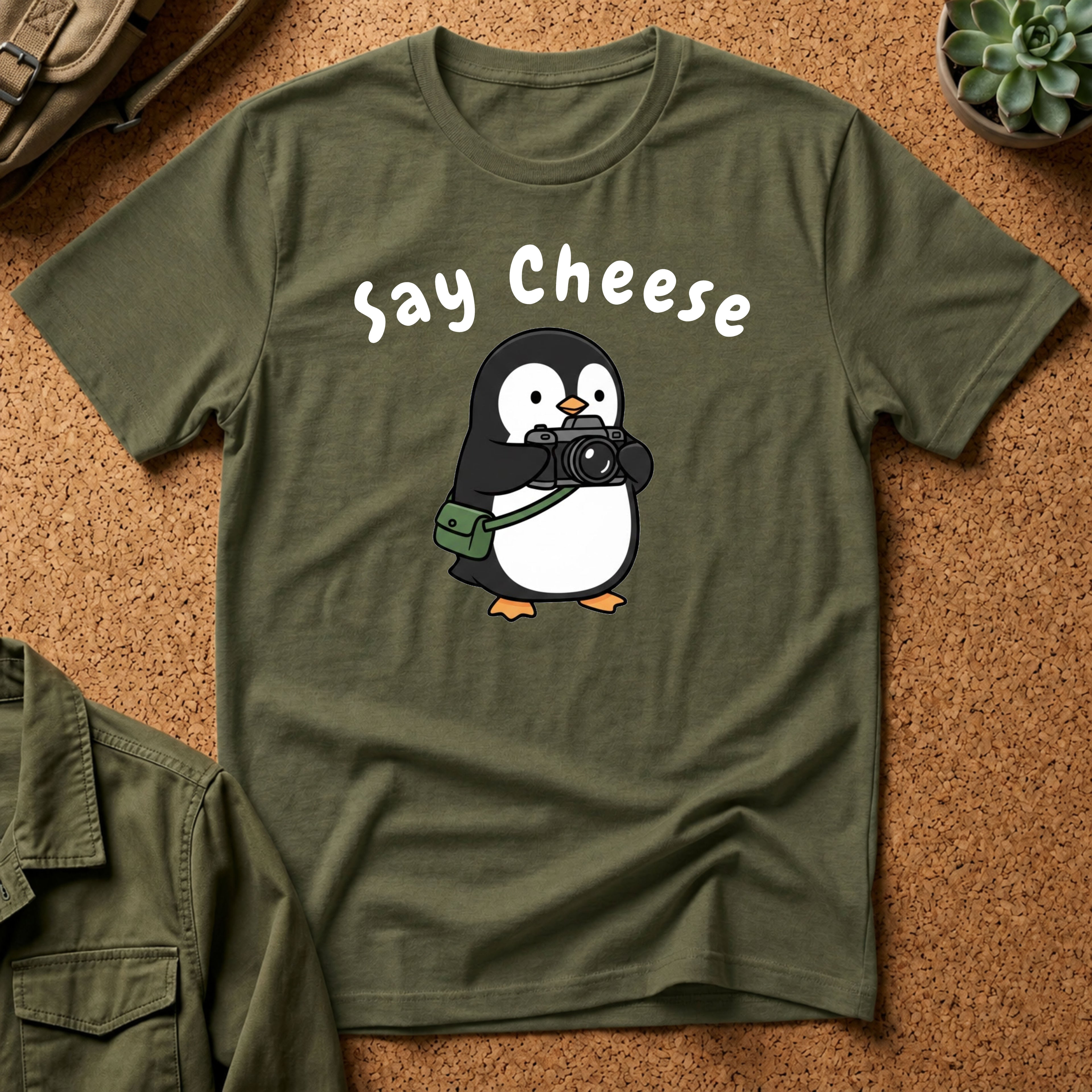 Say Cheese Penguin T-Shirt
