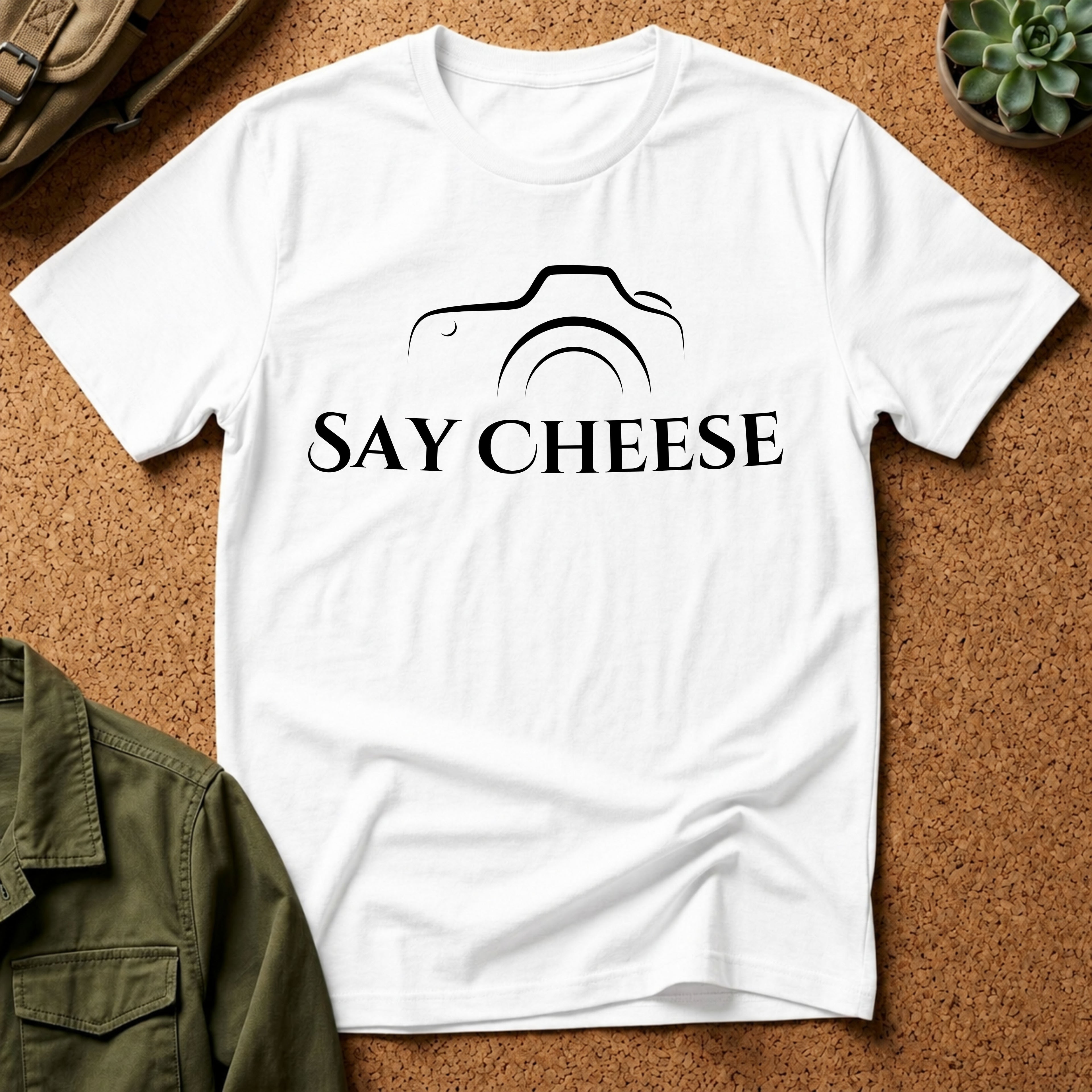 Say Cheese Camera T-Shirt