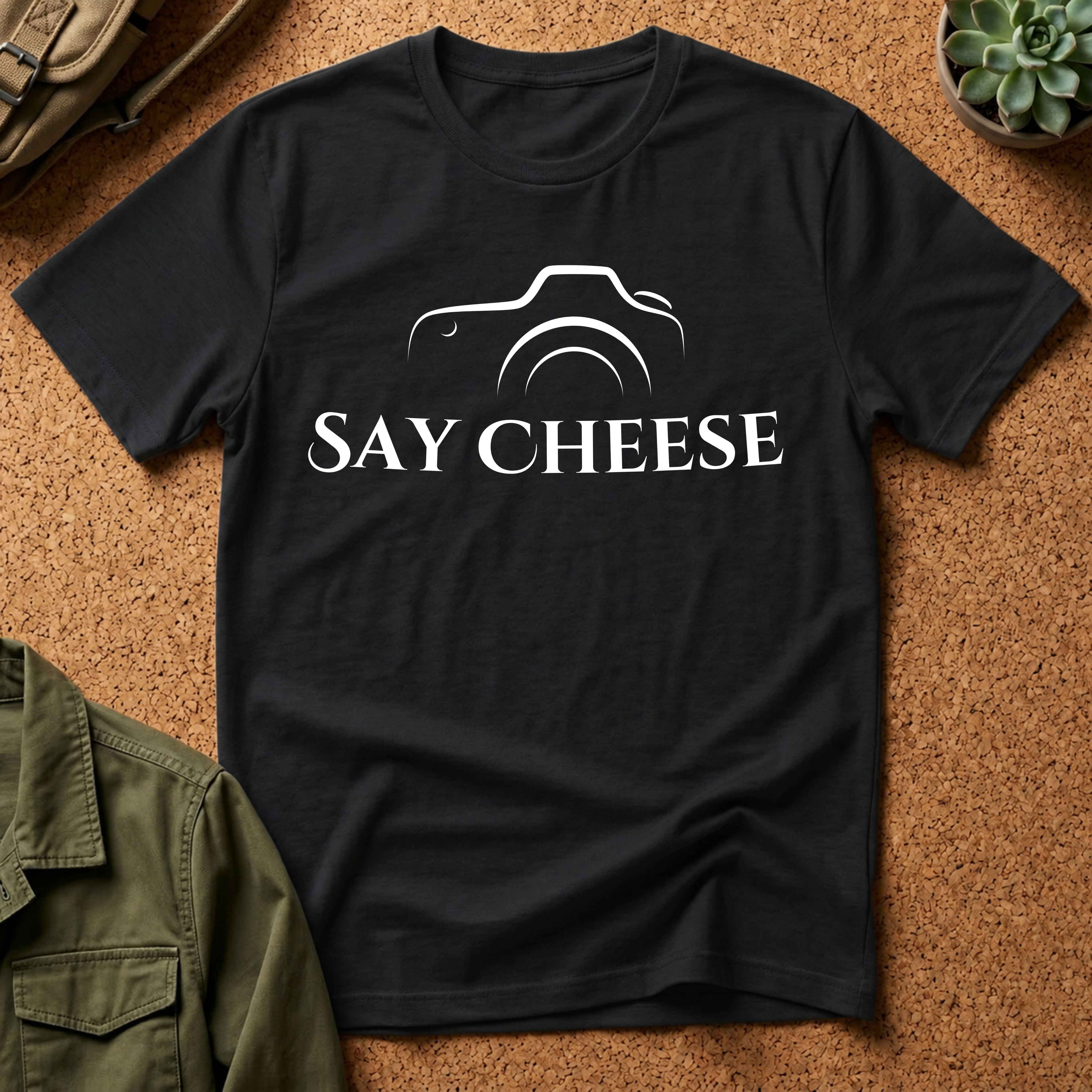 Say Cheese Camera T-Shirt