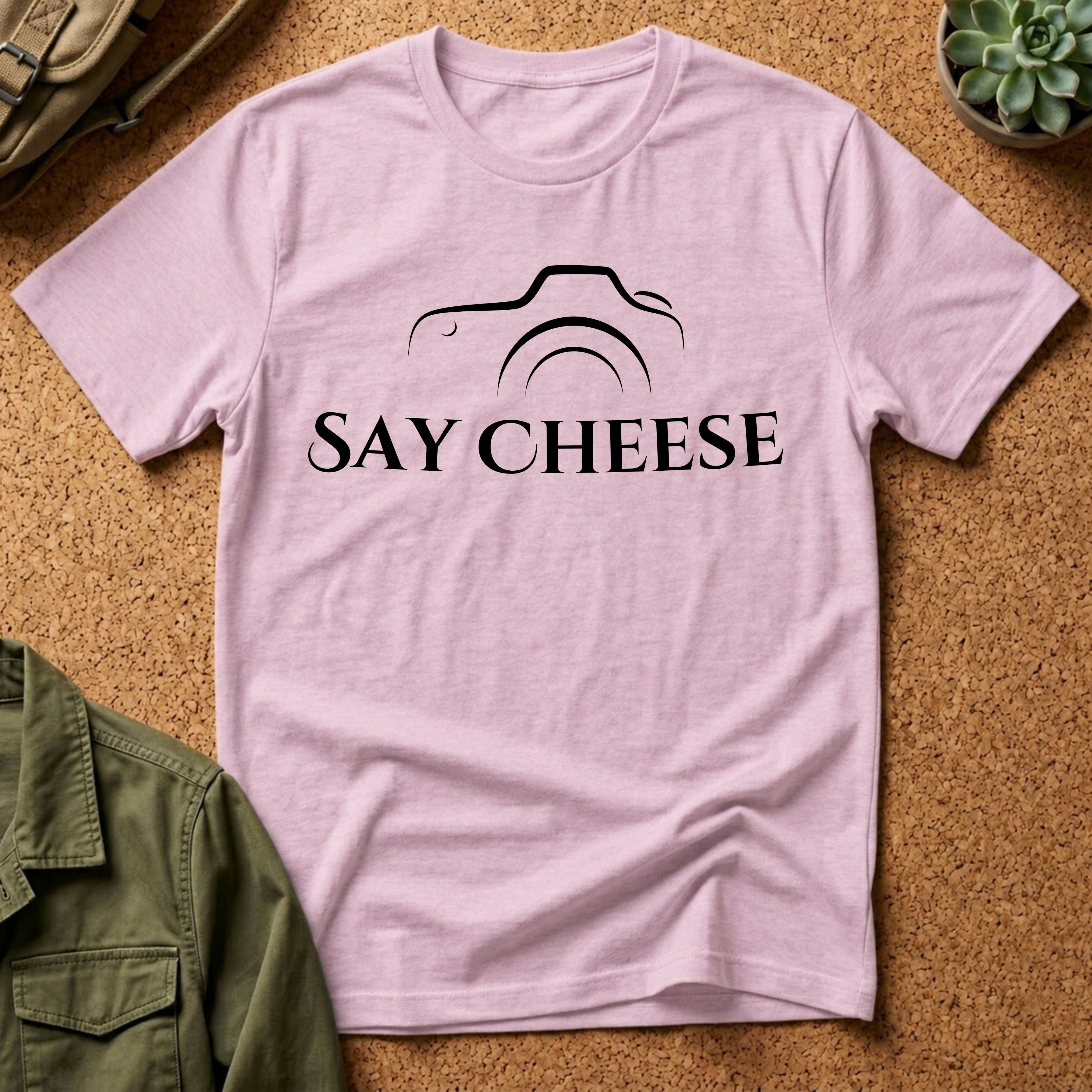 Say Cheese Camera T-Shirt