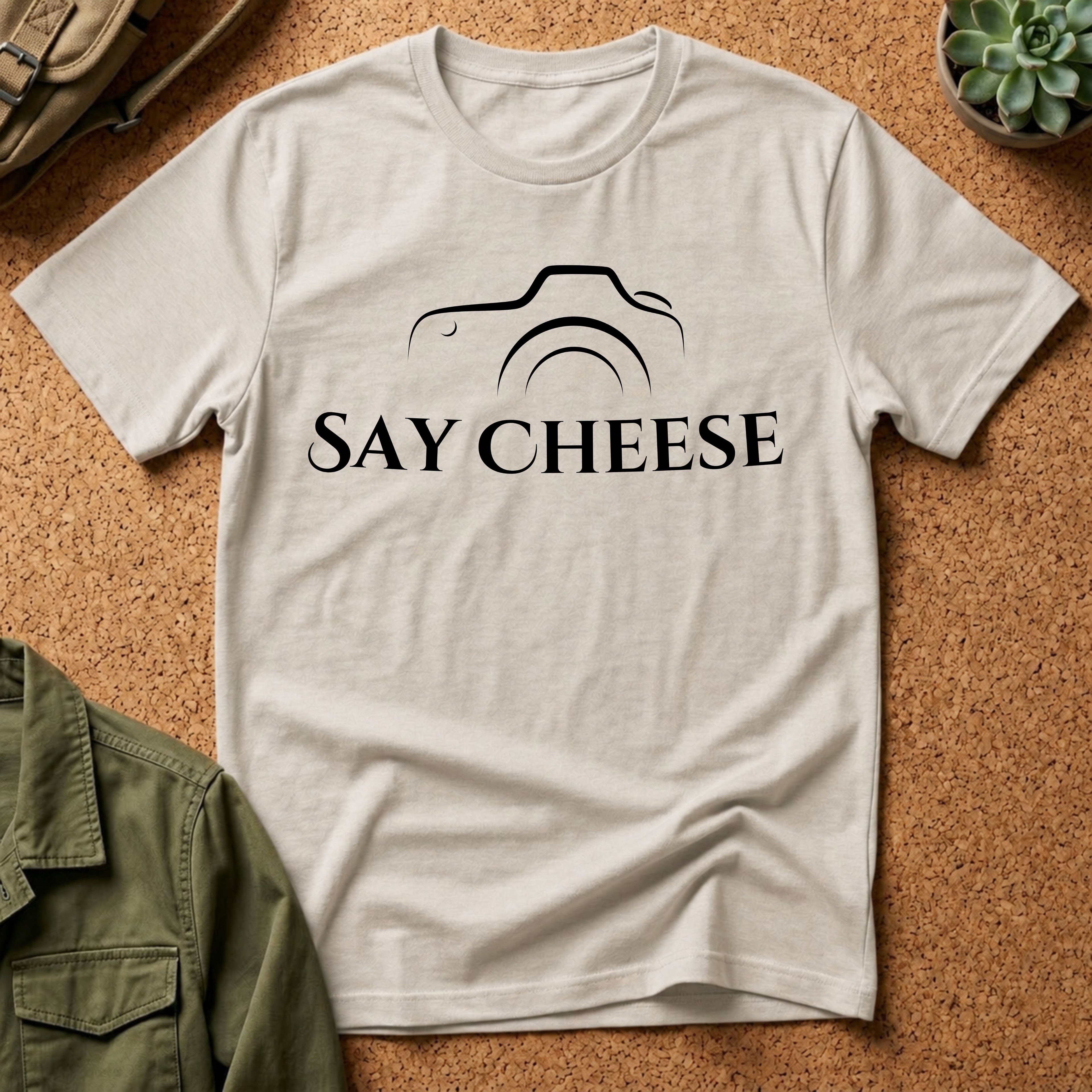 Say Cheese Camera T-Shirt