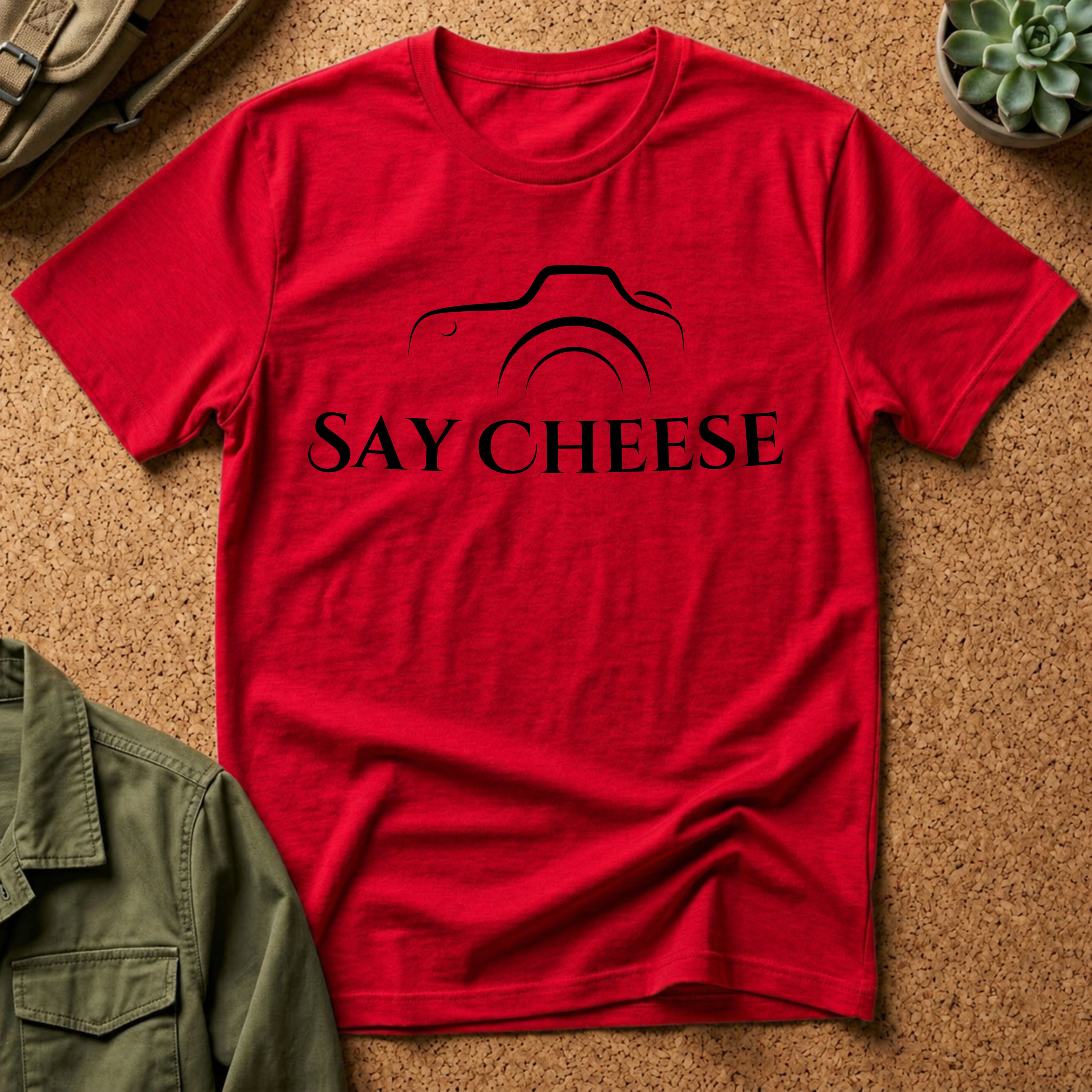 Say Cheese Camera T-Shirt