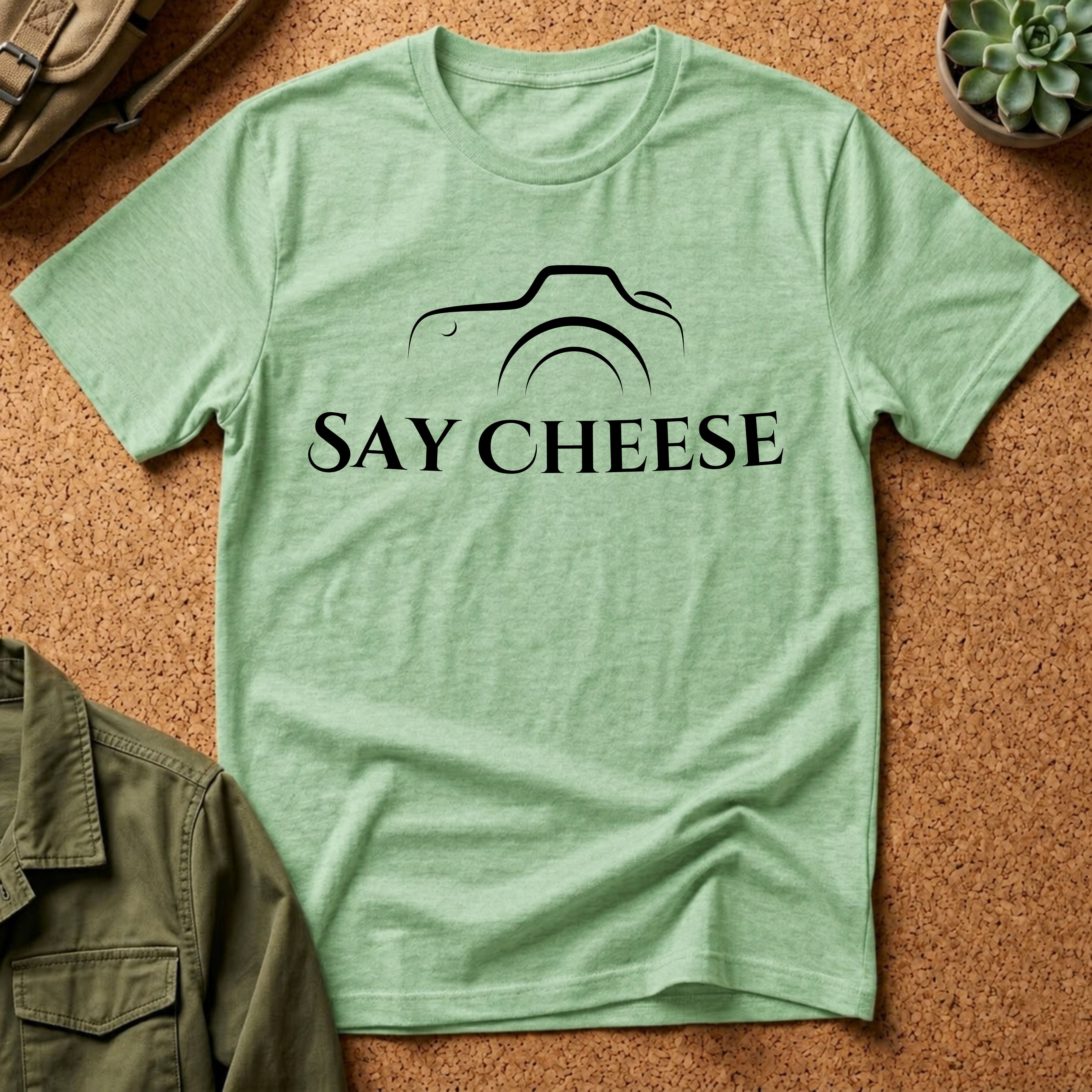 Say Cheese Camera T-Shirt