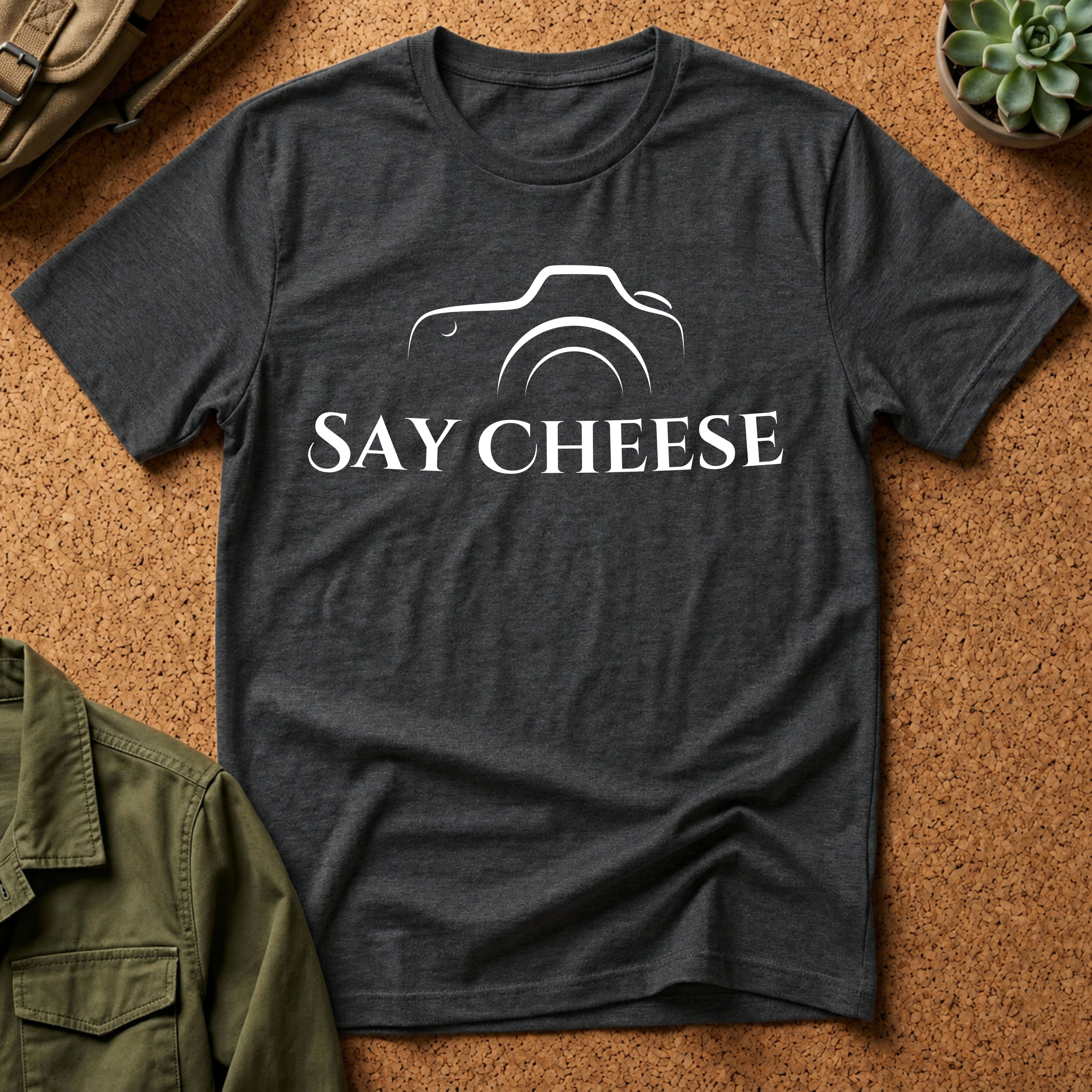 Say Cheese Camera T-Shirt