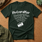 Photographer Camera Retroscript Graphic T‑Shirt