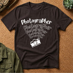 Photographer Camera Retroscript Graphic T‑Shirt