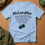 Photographer Camera Retroscript Graphic T‑Shirt