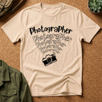 Photographer Camera Retroscript Graphic T‑Shirt