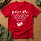 Photographer Camera Retroscript Graphic T‑Shirt