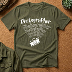 Photographer Camera Retroscript Graphic T‑Shirt