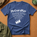 Photographer Camera Retroscript Graphic T‑Shirt