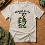 'Always Ready to Snap' Snapping Turtle Design T-Shirt