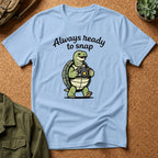 'Always Ready to Snap' Snapping Turtle Design T-Shirt