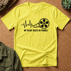 My Heart Beats In Frames, Heartbeat Graphic T-Shirt