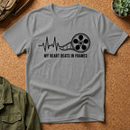 My Heart Beats In Frames, Heartbeat Graphic T-Shirt